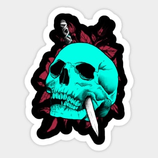 Glow skeleton and flower Sticker